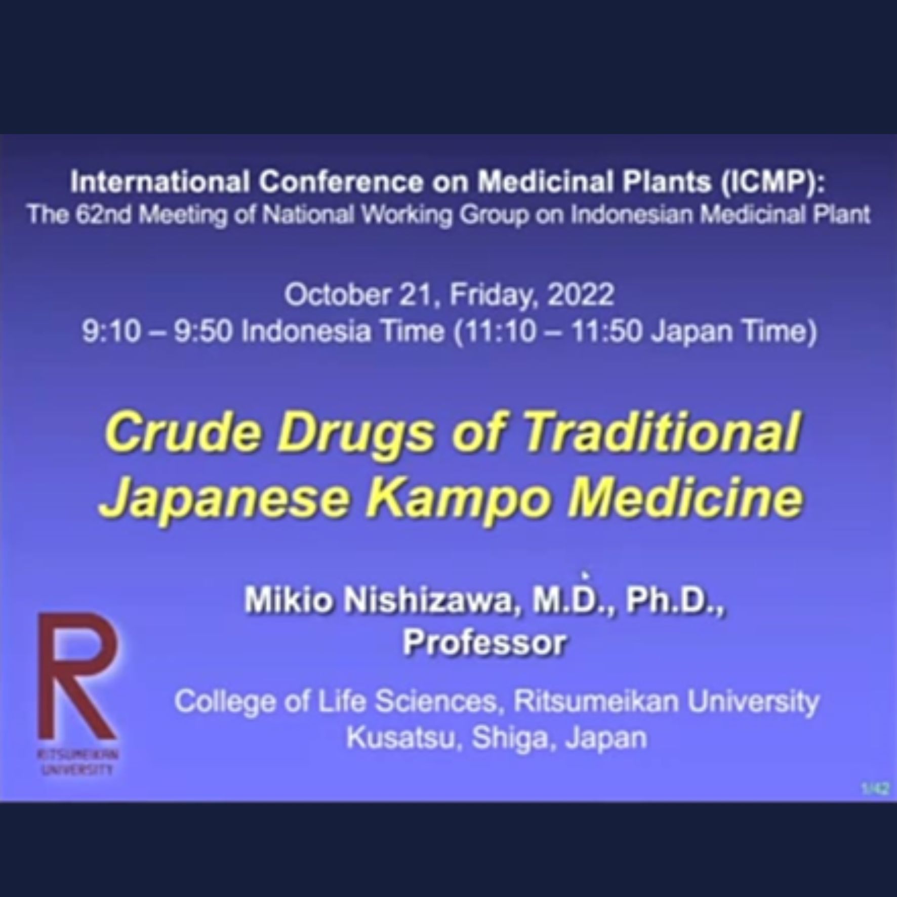 ICMP Highlight: Introduksi Obat Gubal Kampo Jepang oleh Profesor Mikio
