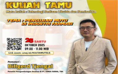 Kuliah Tamu Fakultas Farmasi UNEJ Mengenal Lebih Dekat Pengujian Mutu Produk Farmasi Bersama Peneliti Kimia Farma