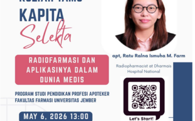 Fakultas Farmasi Universitas Jember Perluas Pengetahuan Mahasiswa Mengenai Radiofarmasi Melalui Kuliah Tamu Bersama Ahli Radiofarmasi