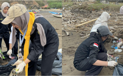 Bersih Pantai dan Menanam Bakau: UKMPA Pring Kuning Fakultas Farmasi UNEJ Wujudkan Aksi Jaga Laut Lestari