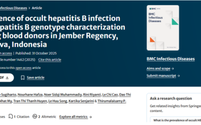 Publikasi Internasional Mahasiswa Magister Farmasi UNEJ:Mengungkap Occult Hepatitis B Infection pada Donor Darah Jember di Jurnal Scopus Q1